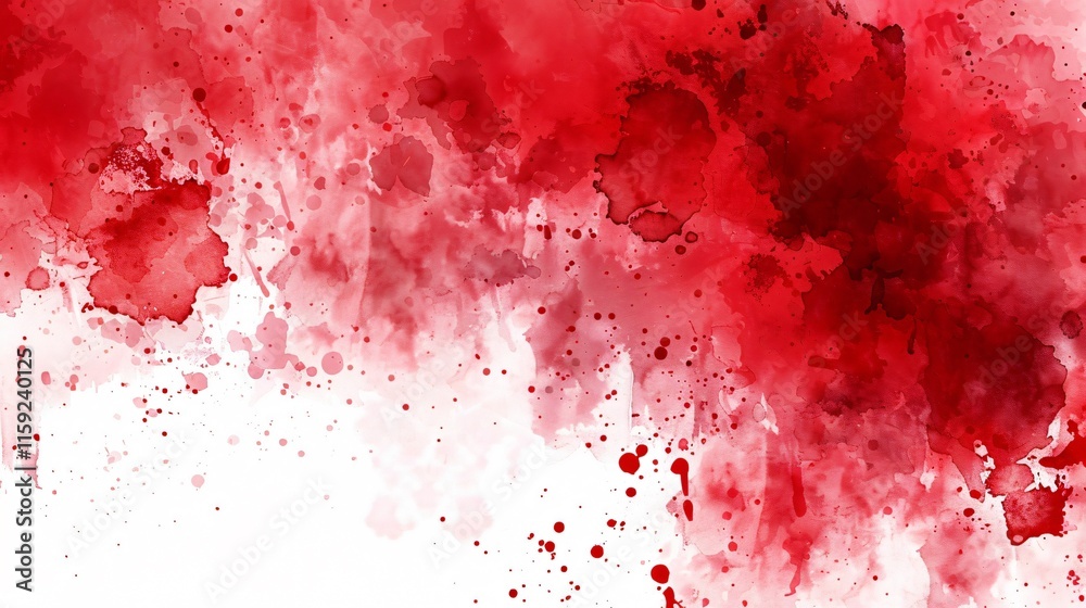 Obraz premium Dark Red Abstract Watercolor Background Artistry