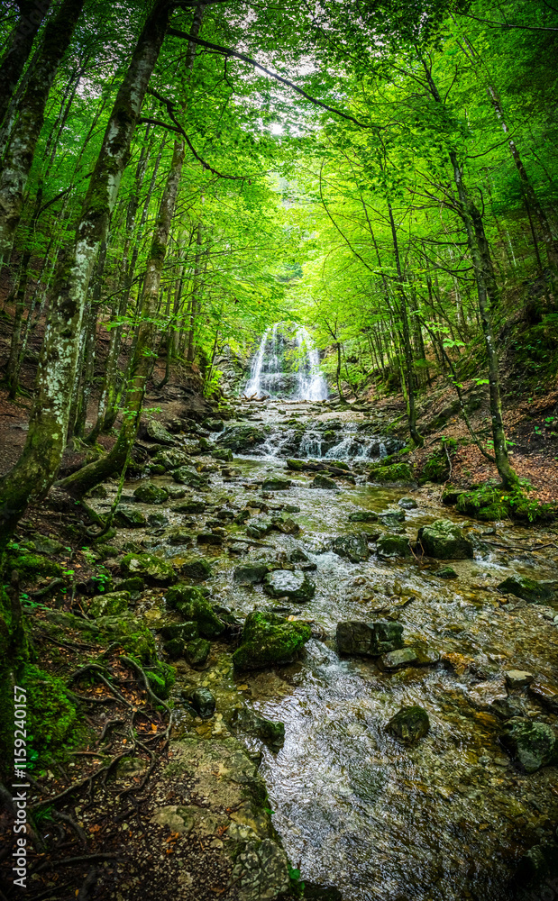 Fototapeta premium Hiking Josephstal Waterfalls Bavaria Germany