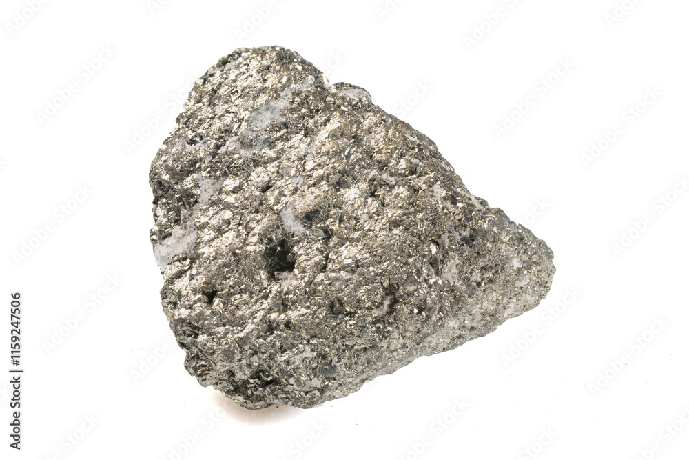 Natural Pyrite Crystal with Striking Metallic Luster and Unique Texture Natural Pyrite Crystal with Striking Metallic Luster and Unique Texture