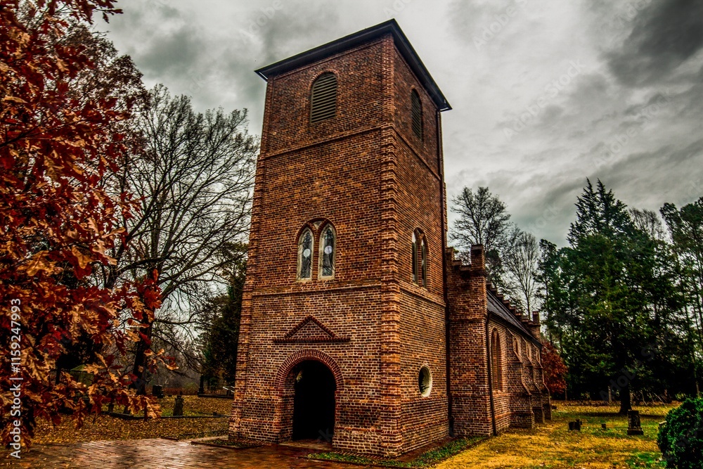 Fototapeta premium St Luke's Church. The Oldest Church in America. 