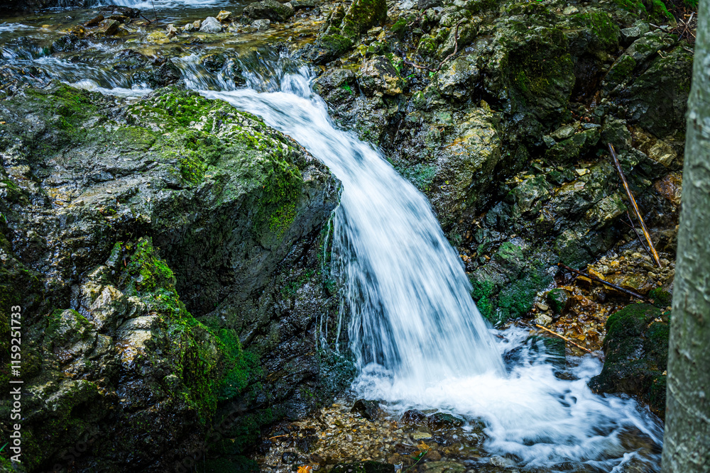 Fototapeta premium Hiking Josephstal Waterfalls Bavaria Germany