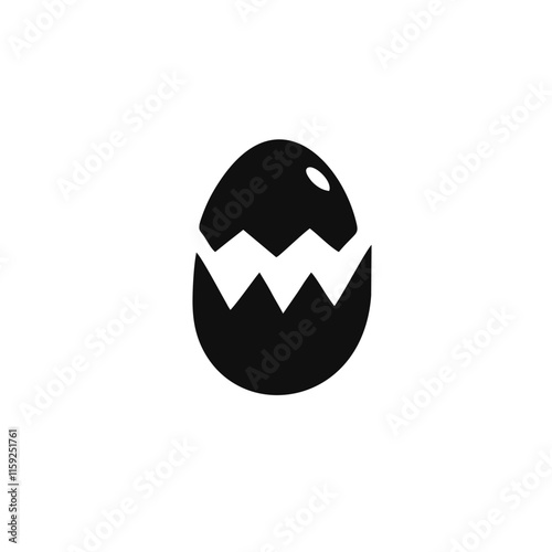 Simple egg vector logo