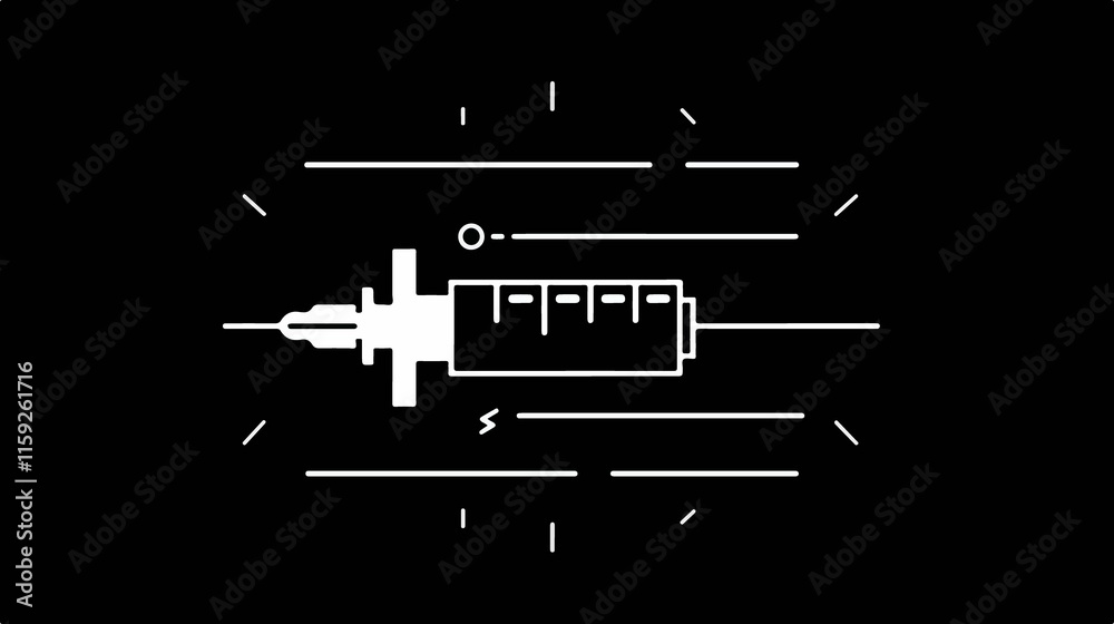 Vaccine Syringe Icon Vector Isolated Flat Illustration Vaccine Syringe Icon Vector Isolated Flat Illustration