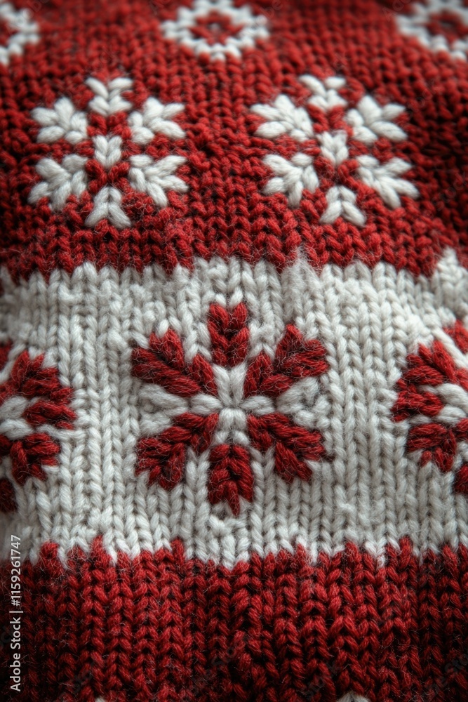 Cozy winter sweeter with snowflake design, great for cold weather photoshoots or holiday decorations Cozy winter sweeter with snowflake design, great for cold weather photoshoots or holiday decorations