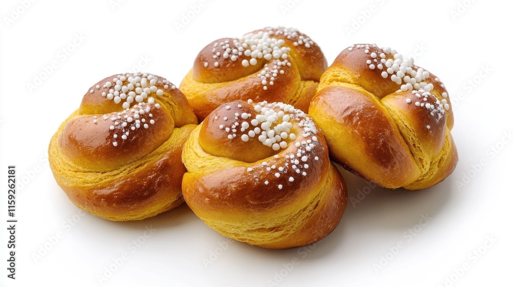 Freshly baked bread rolls topped with colorful sprinkles, perfect for snacking or decorating cakes Freshly baked bread rolls topped with colorful sprinkles, perfect for snacking or decorating cakes
