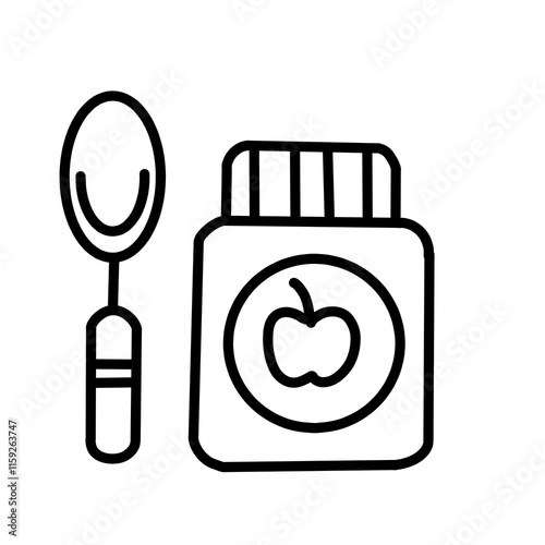Baby food icon