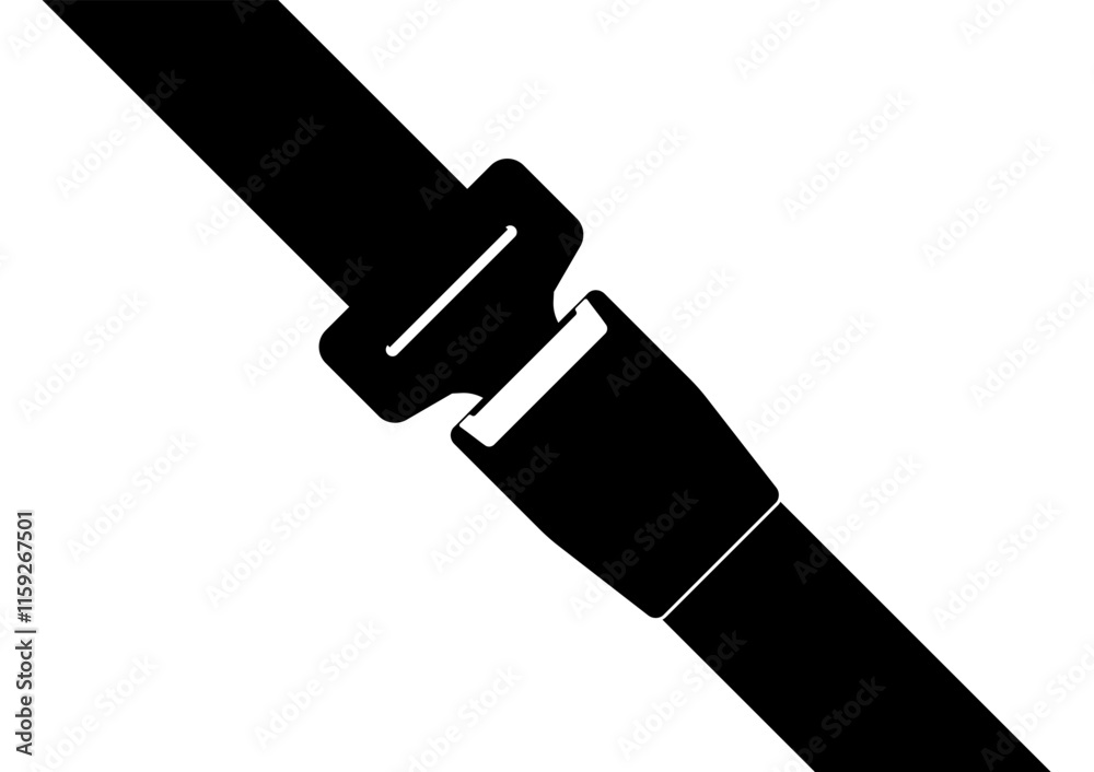 Safety Seat Belt Sign Symbol. Car or Airplane Seat Belt. Fasten Your Seat Belt. Safety First. Vector Illustration. Safety Seat Belt Sign Symbol. Car or Airplane Seat Belt. Fasten Your Seat Belt. Safety First. Vector Illustration.