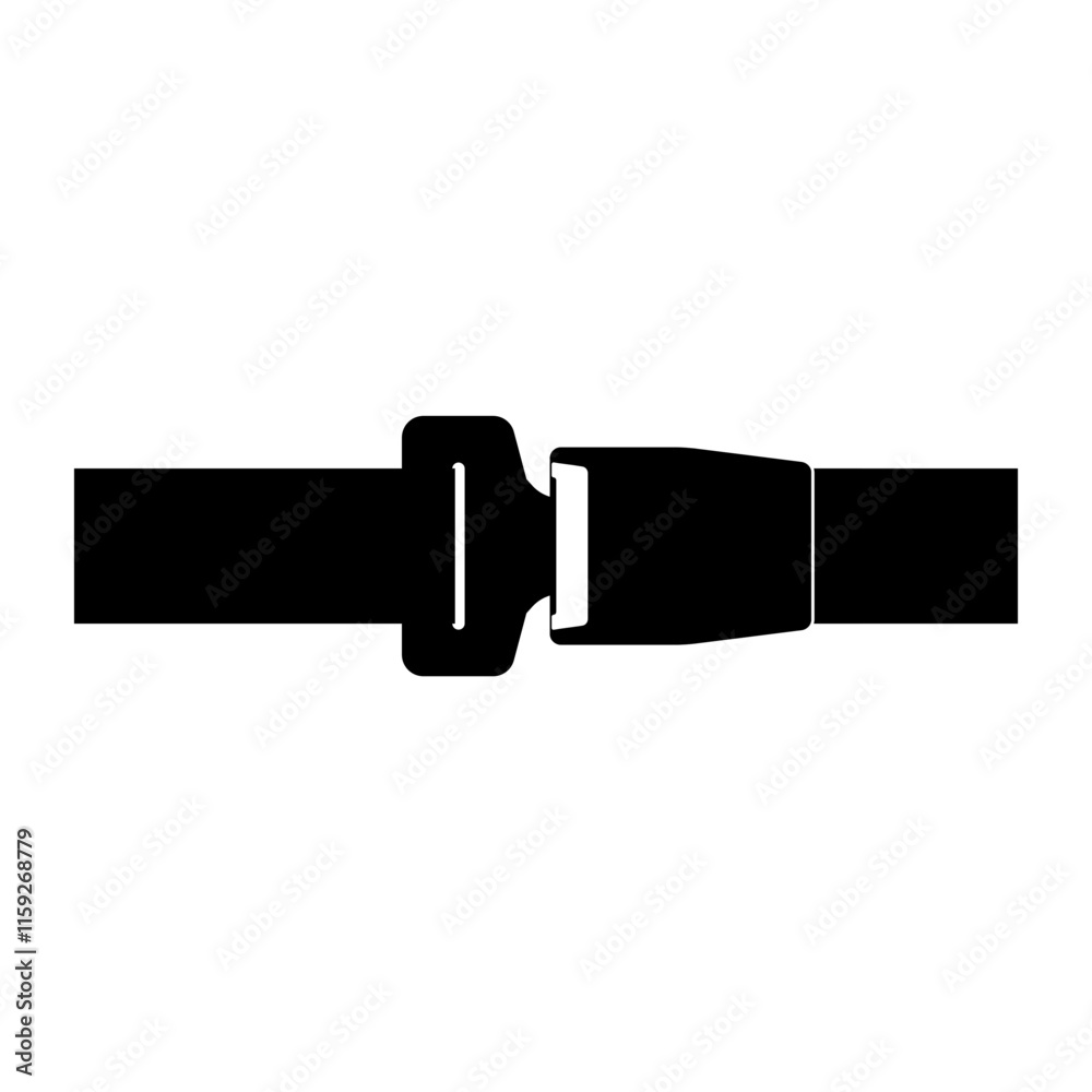 Safety Seat Belt Sign Symbol. Car or Airplane Seat Belt. Fasten Your Seat Belt. Safety First. Vector Illustration. Safety Seat Belt Sign Symbol. Car or Airplane Seat Belt. Fasten Your Seat Belt. Safety First. Vector Illustration.