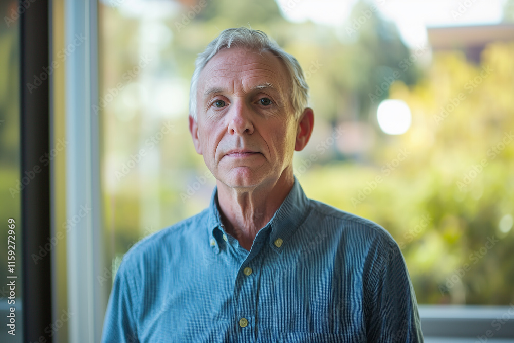 Serene Portrait of a Mature Man Serene Portrait of a Mature Man