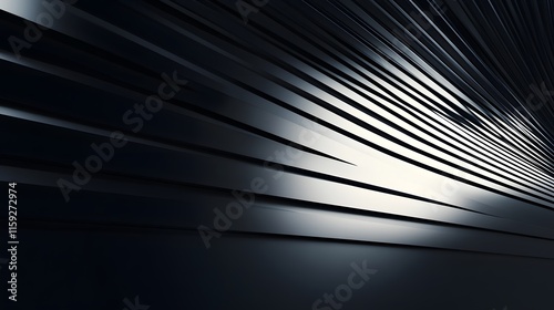 Obraz na płótnie Abstract Dark Grey Metallic Parallel Lines Design w salonie