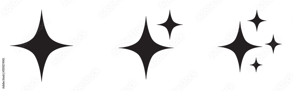 sparkle star icon set. Sparkles icon set in flat style. simple star burst symbol. Twinkling icon vector illustration. sparkle star icon set. Sparkles icon set in flat style. simple star burst symbol. Twinkling icon vector illustration.