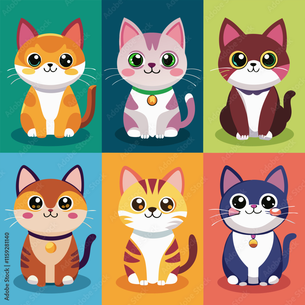 Cute Cat Illustrations and Vector Designs for Your Projects Cute Cat Illustrations and Vector Designs for Your Projects