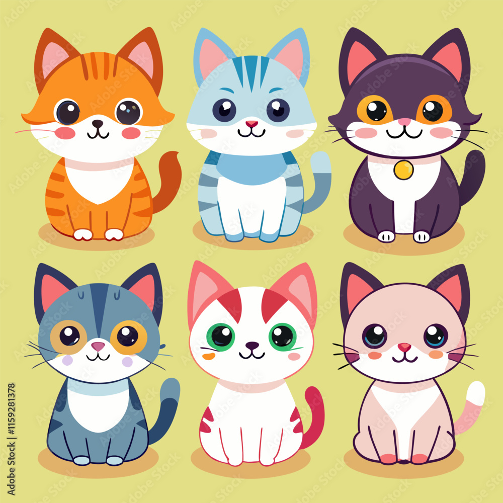 Cute Cat Illustrations and Vector Designs for Your Projects