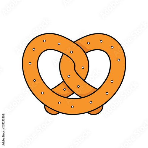 pretzels isolated on white