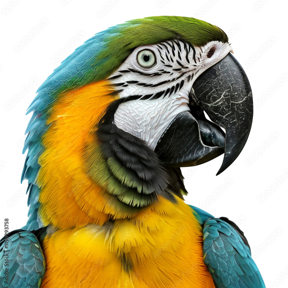 Fototapeta premium blue and yellow macaw