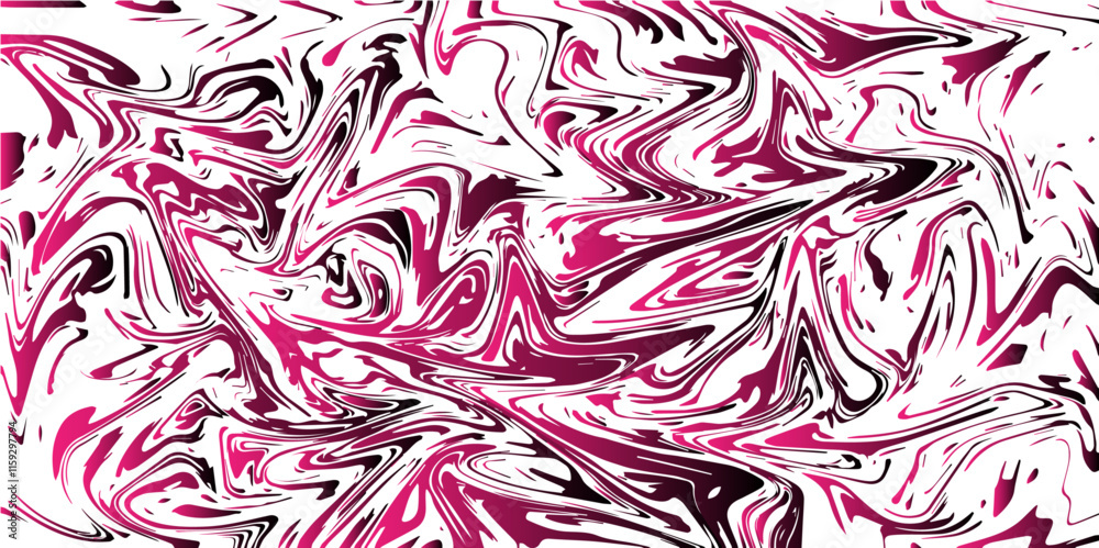 Fototapeta premium Abstract Colorful Tilt Marble texture background. Red Marbleized Stripes With marble ink texture. Horizontal banner with waves background illustration with metallic chrome silk fabric texture wave.