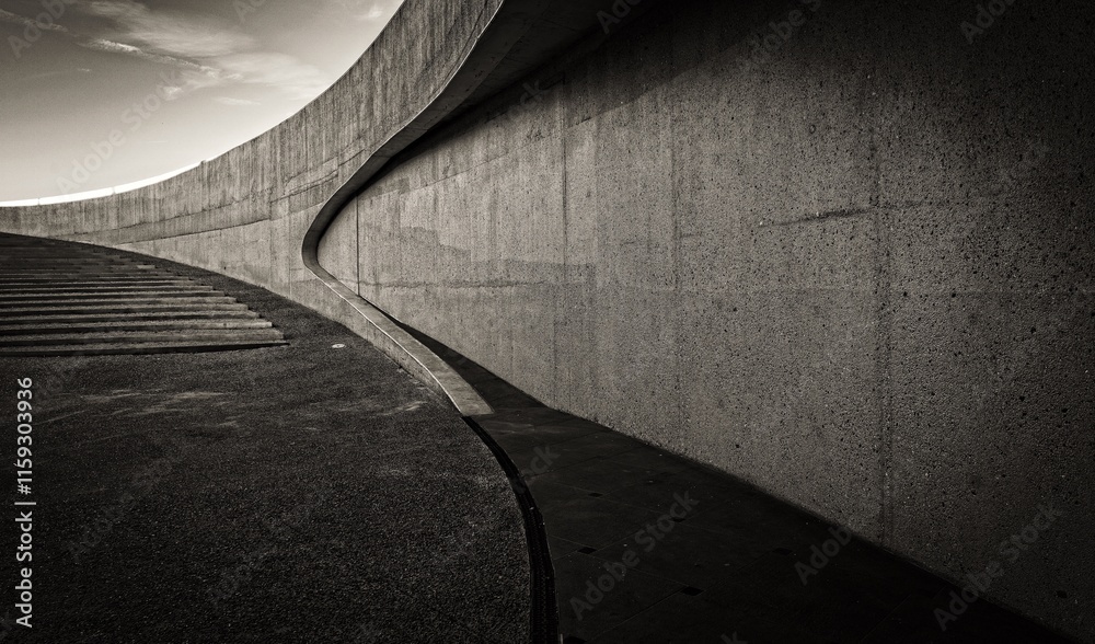 Entrance to a road tunnel.