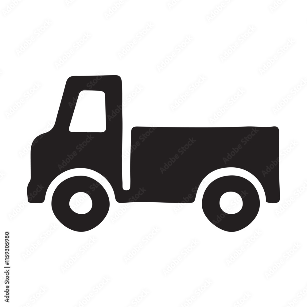 truck isolated on white