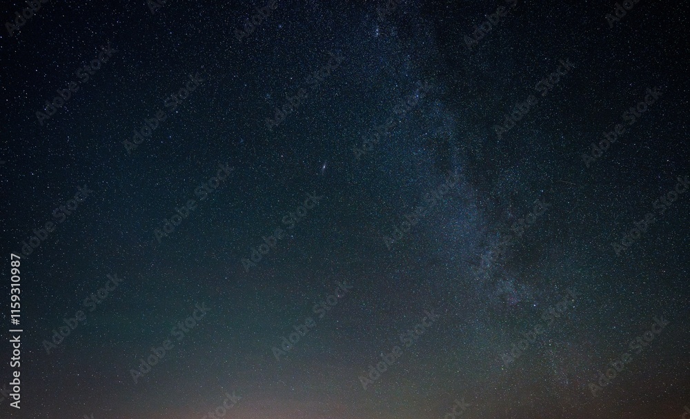 Fototapeta premium Starry sky over Dolomites, background.