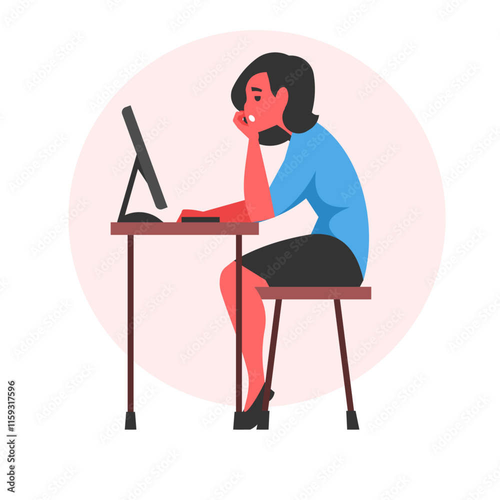 girl at the computer girl at the computer