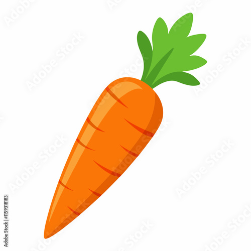 carrot isolated on white