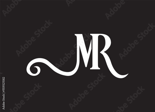 MR Logo Design Vector Template
