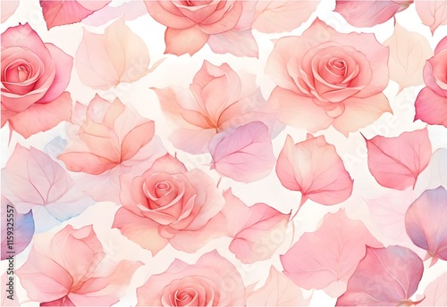 Seamless pattern Rosenblüten photo