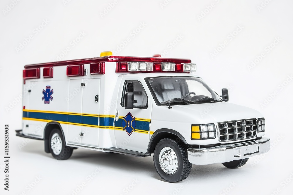 emergency ambulance on plain background with plenty of copy space for promotional emergency ambulance on plain background with plenty of copy space for promotional