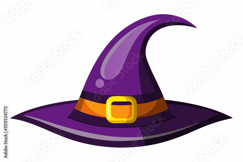 Vector Halloween Cauldron Icon on White Background