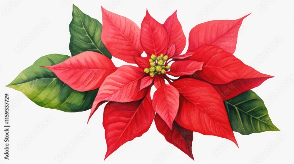 Obraz premium A beautiful poinsettia plant in a pot, perfect for the holiday season.