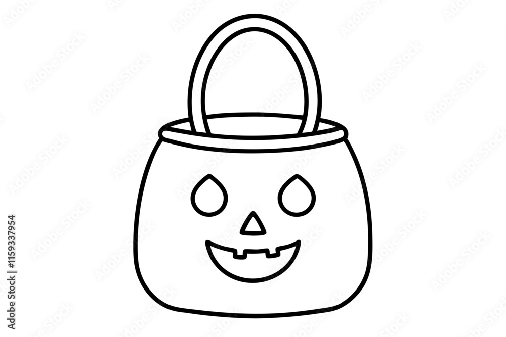 Vector Illustration of Halloween Trick or Treat Scene Vector Illustration of Halloween Trick or Treat Scene