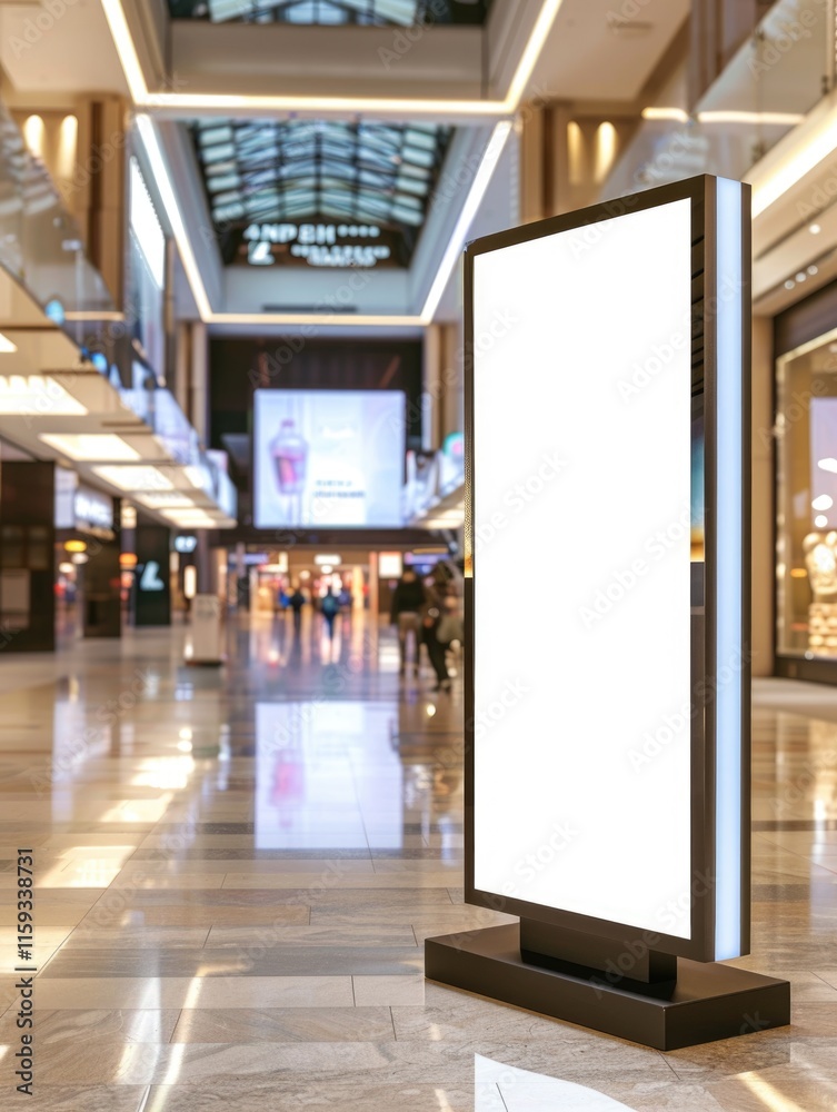 Digital sign with empty screen, possibly for advertisements or wayfinding Digital sign with empty screen, possibly for advertisements or wayfinding