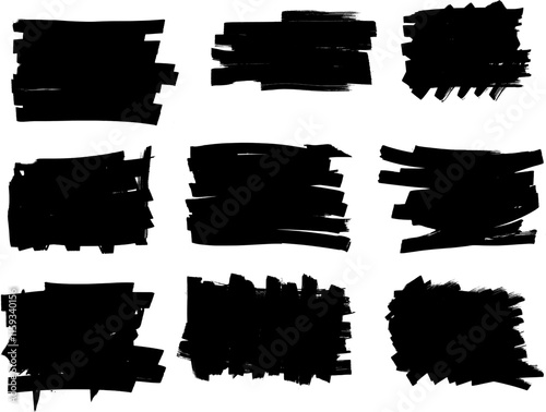 Marker Brush Stroke Background Banner