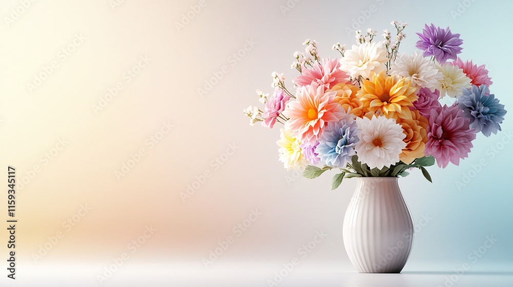 A stunning display of colorful artificial flowers in a white vase, bringing charm and warmth to any setting, perfect for enhancing decor or special occasions. A stunning display of colorful artificial flowers in a white vase, bringing charm and warmth to any setting, perfect for enhancing decor or special occasions.
