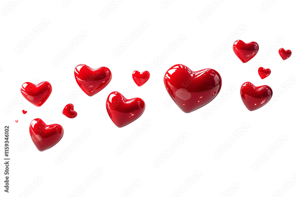 HAPPY VALENTINE'S DAY and the date of the holiday February 14th isolated on a transparent background HAPPY VALENTINE'S DAY and the date of the holiday February 14th isolated on a transparent background