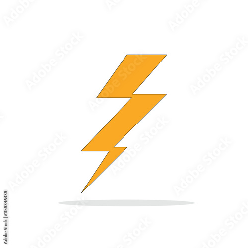 illustration of a lightning bolt vector