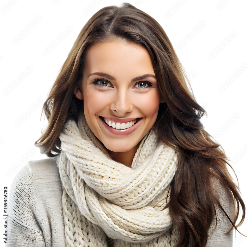 portrait of a woman in winter clothes portrait of a woman in winter clothes