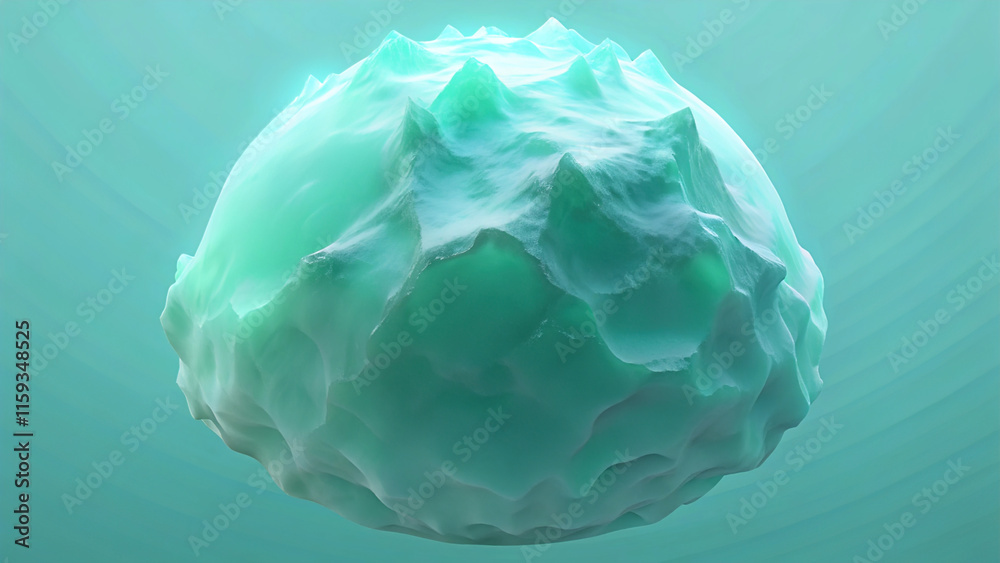 Fototapeta premium Cool Mint Green to Glacier White Gradient Background