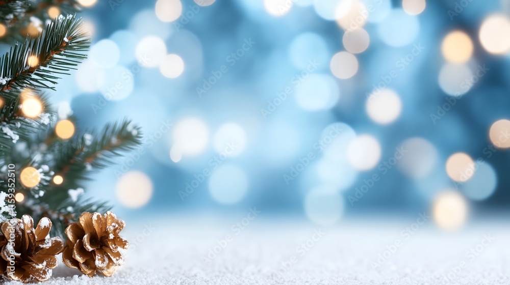 Obraz premium Pine tree with a few pine cones on the ground