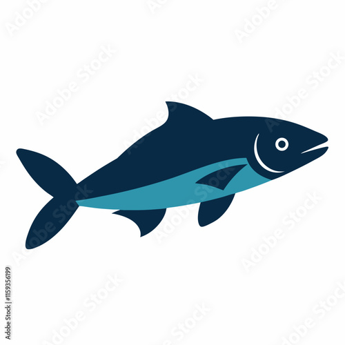 haddock vector art illustration on white background