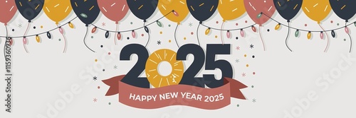 new year, new year poster, new year banner, 2025, 2025 poster, happy new year, happy year, black and gold, new year designs, concept, culture, glitter, year, event, abstract, calendar, new year, lette