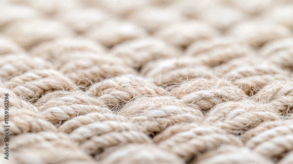 Close-Up View of Natural Fiber Weave Showing Intricate Texture and Neutral Tones for Design Use Close-Up View of Natural Fiber Weave Showing Intricate Texture and Neutral Tones for Design Use