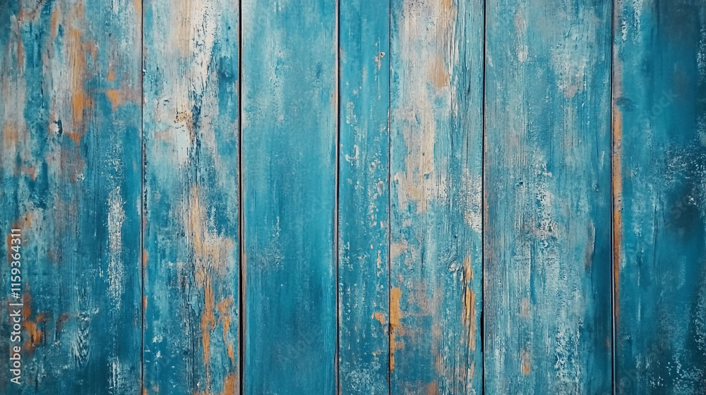 Vibrant blue wooden planks with a weathered texture create a rustic background for various designs Vibrant blue wooden planks with a weathered texture create a rustic background for various designs