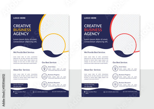 Creative Business Flyer Template Design perfect for creative professional business