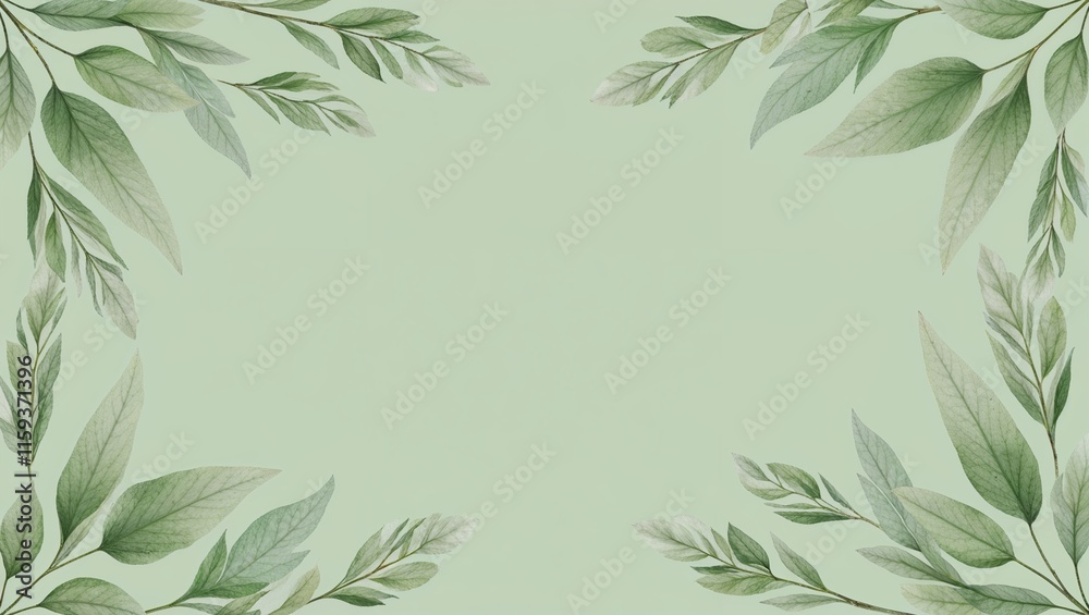 Spring Banner Greeting Card Featuring Soft, Refreshing Pastels and Floral Accents, Capturing the Essence of Renewal and Joy for Seasonal Celebrations