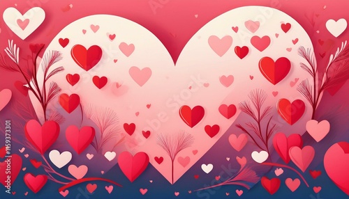Valentine’s Day-themed wallpaper featuring heart-shaped patterns, soft gradients, and romantic symbols like cupid arrows or intertwined hearts.