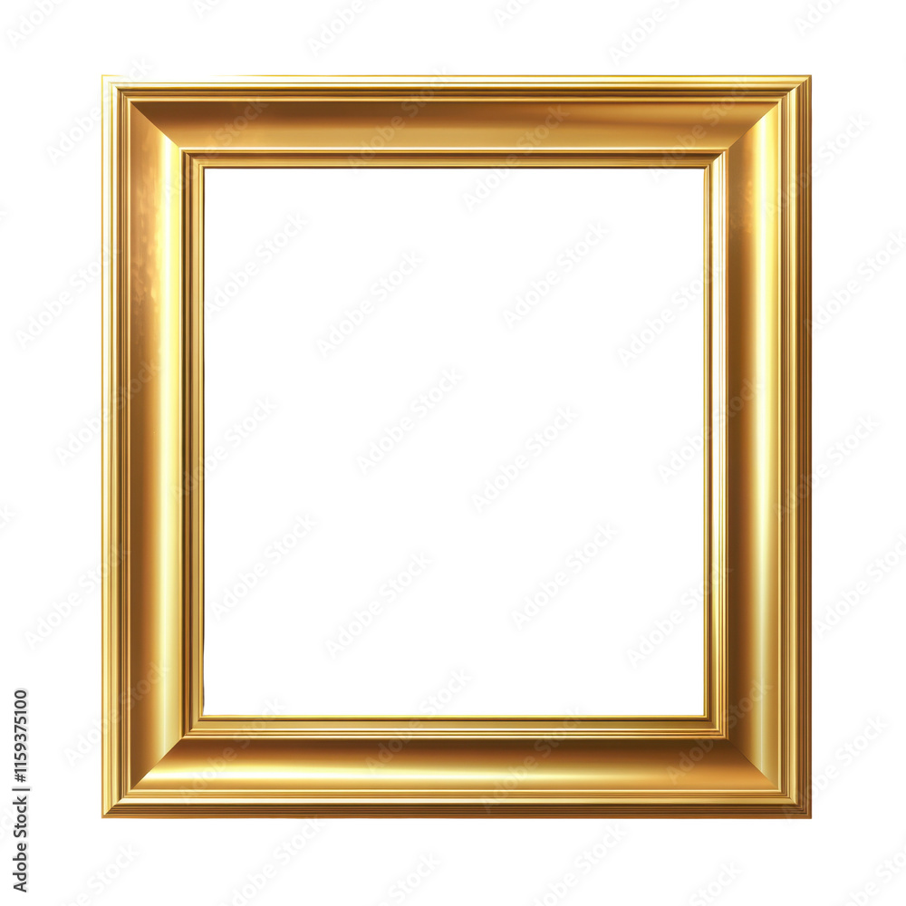 Elegant Gold Frame for Artwork or Photographs in Vintage Style Elegant Gold Frame for Artwork or Photographs in Vintage Style