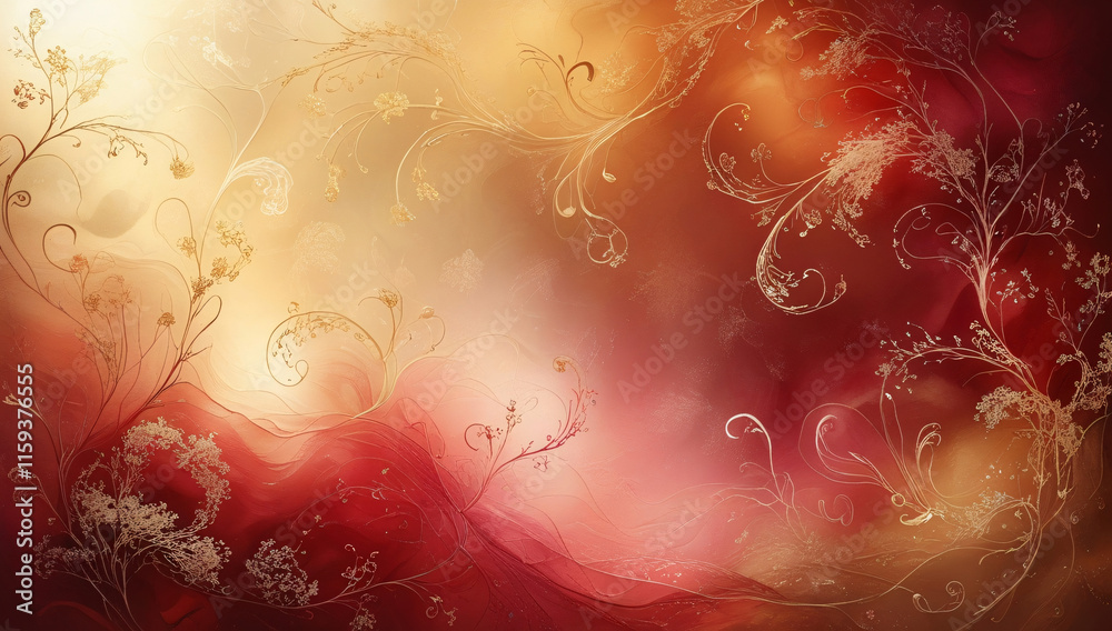 Red And Golden Abstract Background Red And Golden Abstract Background