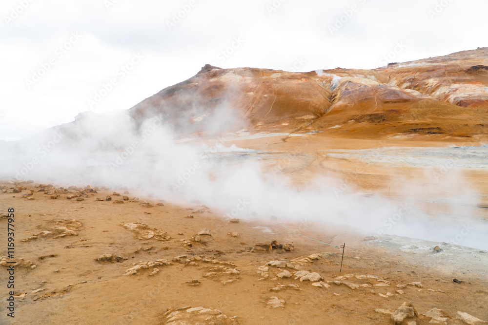 Hverarönd geothermal erea in iceland Hverarönd geothermal erea in iceland