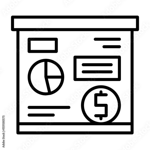 Tax planning Outline Style Icon